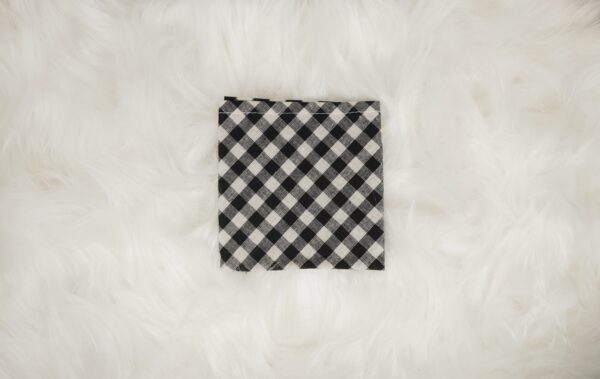 Frenchie Puppy Plaid Scarf